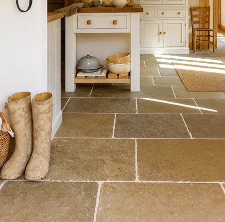 Regency Buff Limestone Paving 1
