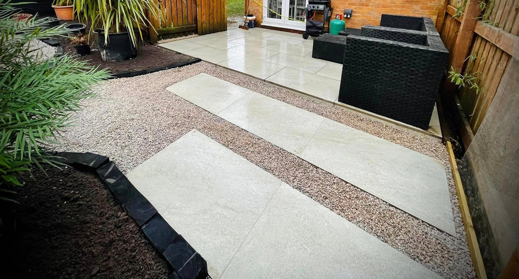 Santorini White Porcelain Paving (Single Sizes - Only Buy What You Need)