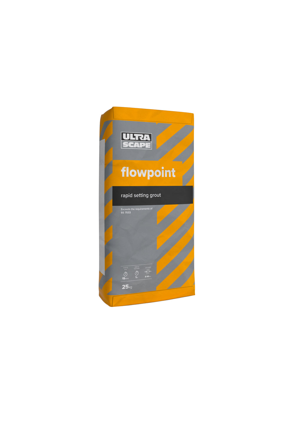 UltraScape Flowpoint Rapid Setting External Grout 25kg Natural Grey