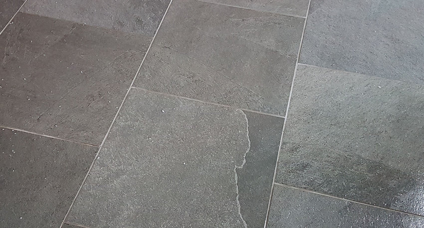 Midnight Black Porcelain Paving – Deep Slate Tones with Subtle Silver Highlights
