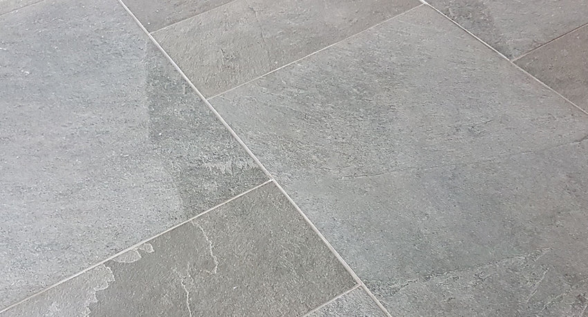 Midnight Black Porcelain Paving – Deep Slate Tones with Subtle Silver Highlights