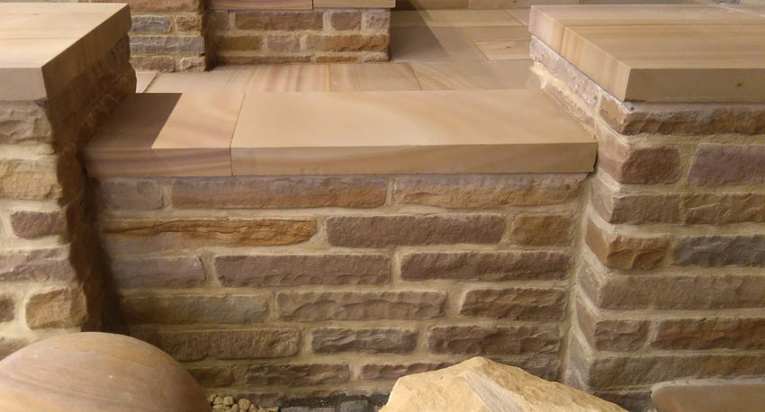 Golden Leaf Sawn Coping Stones