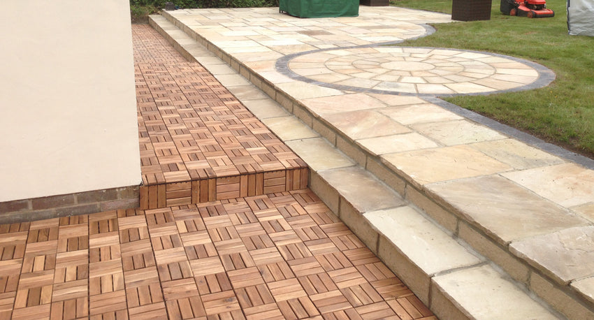 Fossil Mint Indian Sandstone Paving