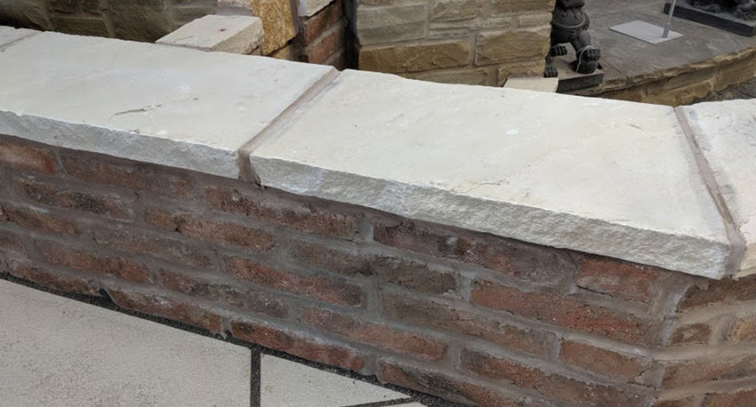 Fossil Mint Riven Coping Stones