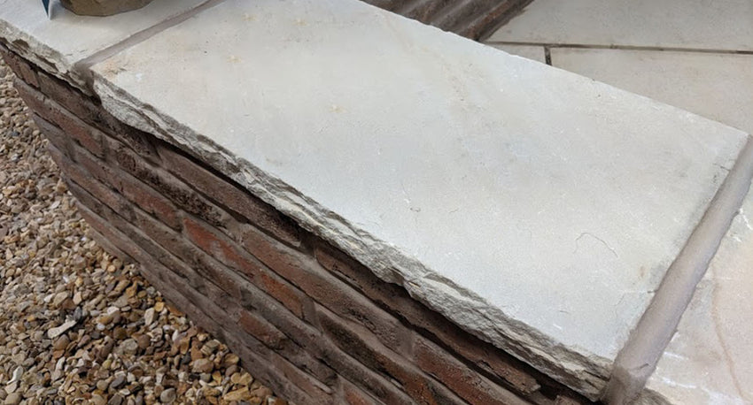 Fossil Mint Riven Coping Stones